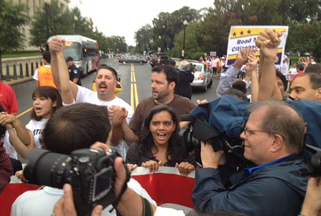 Sarita Gupta arrested for protesting for immigration reform