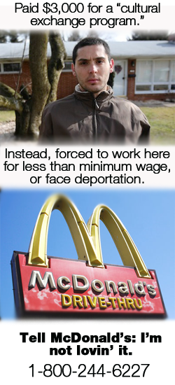 Call McDonalds and demand they meet with guestworkers